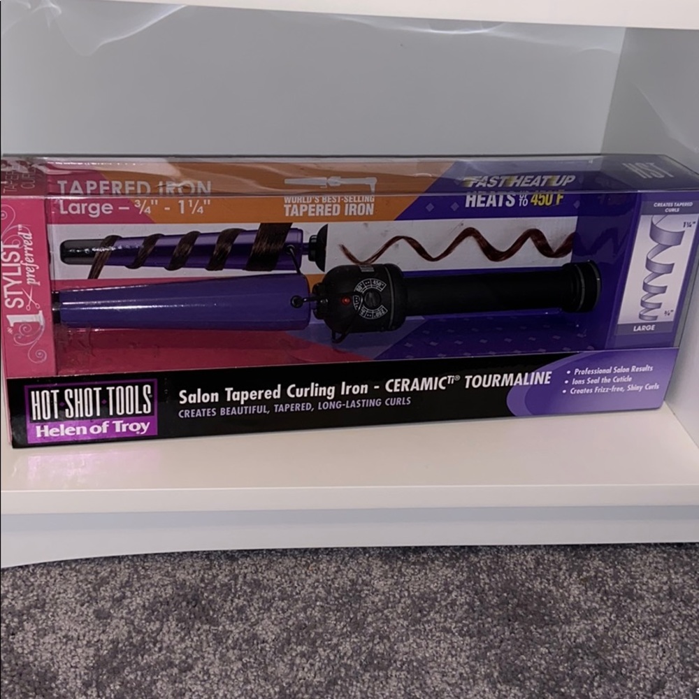 Salon Tapered Curling Iron -Ceramic Tourmaline